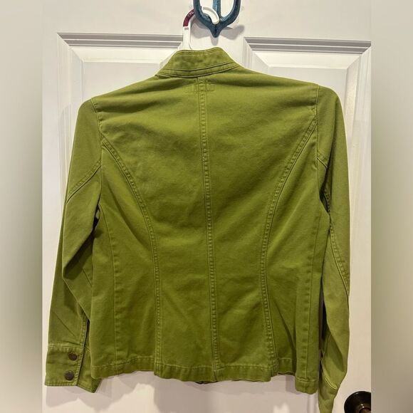 I.E relaxed pea green small utility vintage jacket - Picture 3 of 4